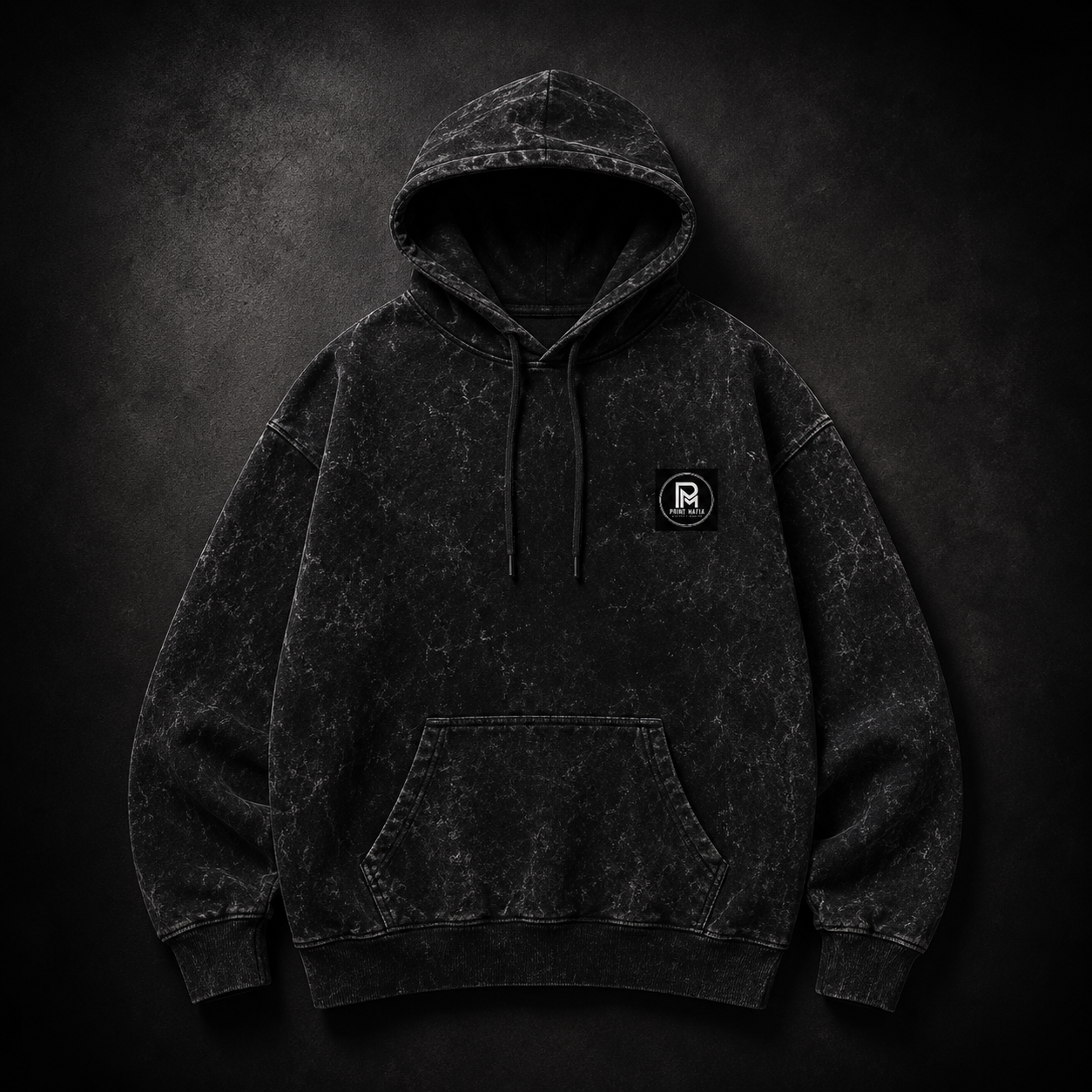 PM Acid Wash Oversized Hoodie
