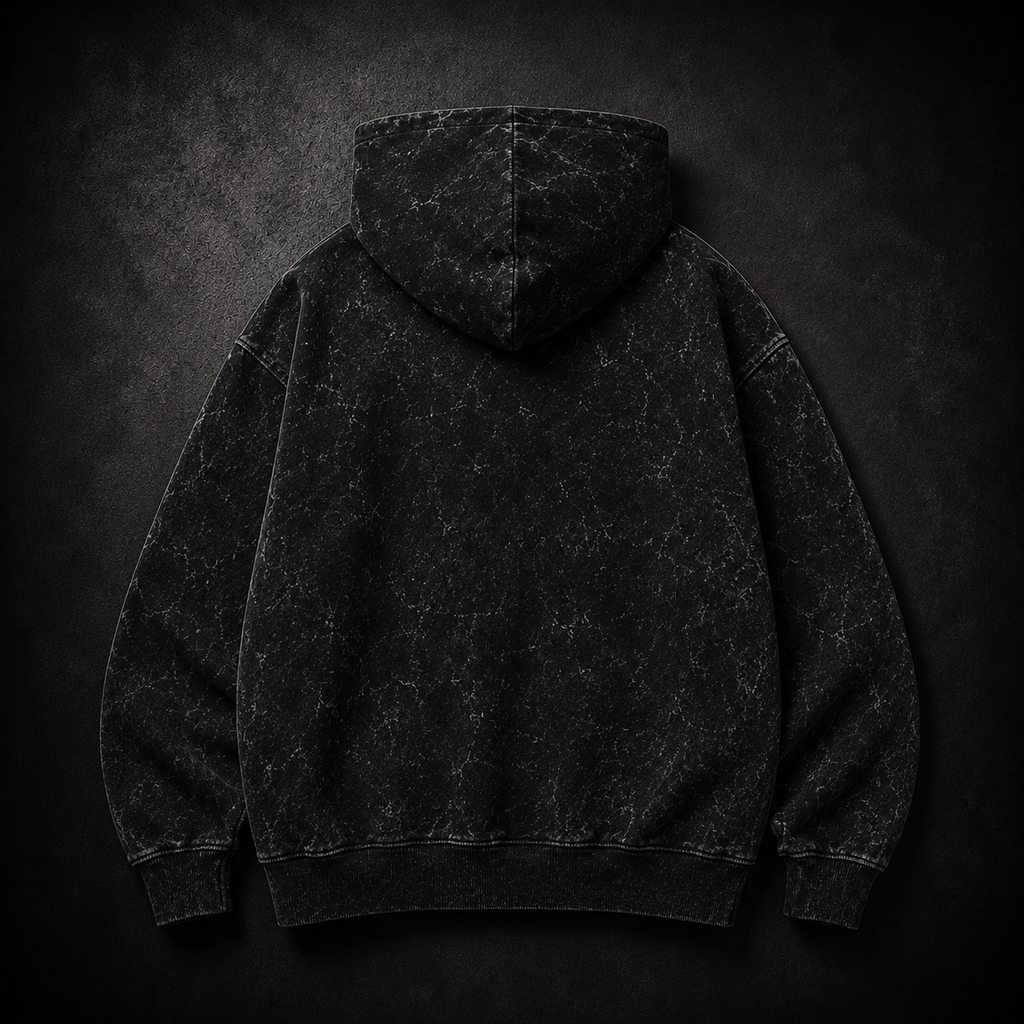 PM Acid Wash Oversized Hoodie