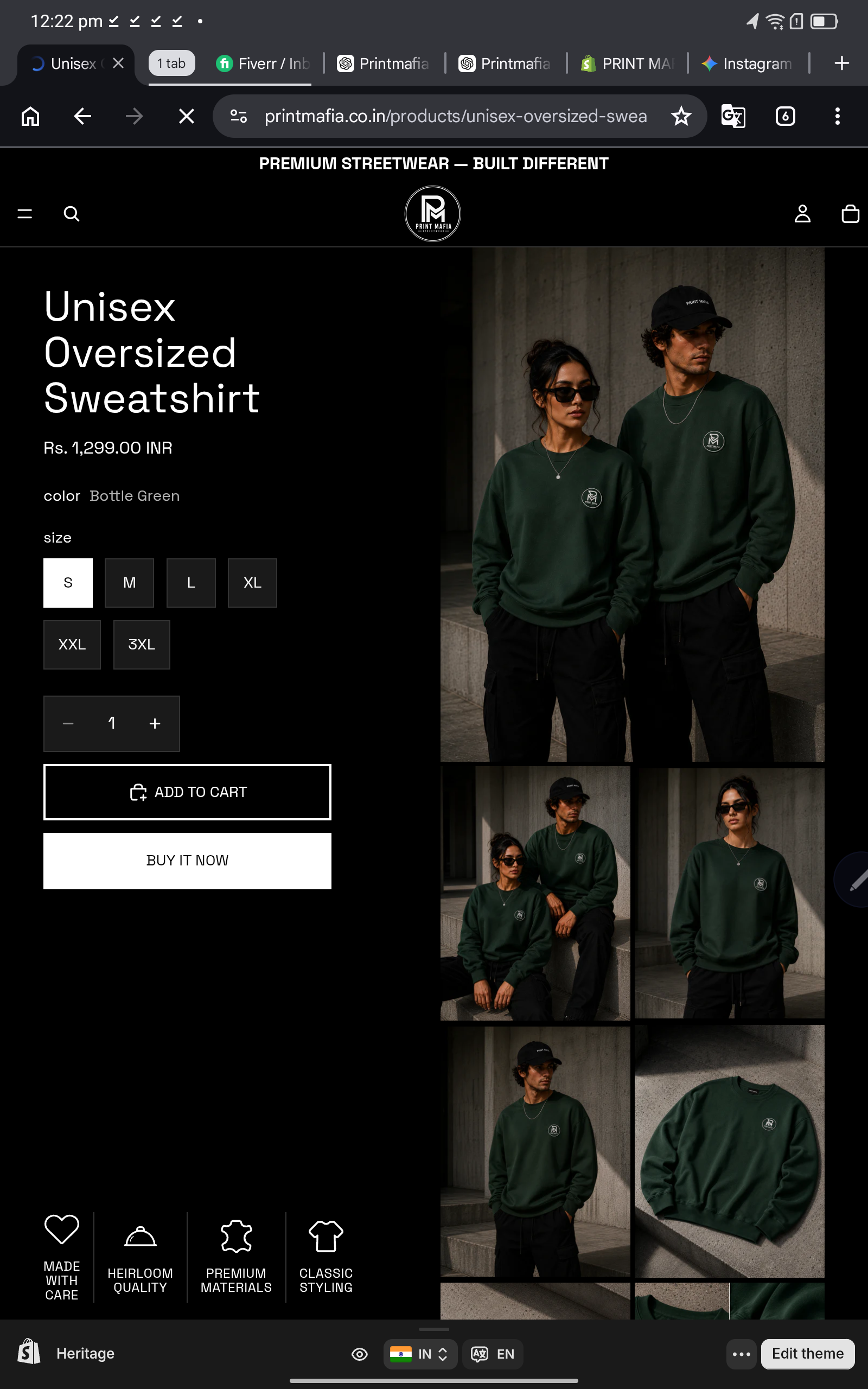 PM Heavyweight Crewneck